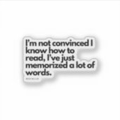 Nick Miller citaat Sticker (Voorkant)