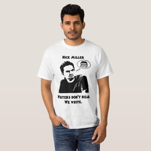 Nick miller citeert t-shirt (Voorkant volledig)