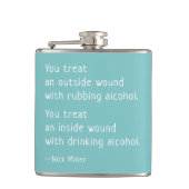 Nick Miller Funny Quote met alcohol Flask Heupfles (Voorkant)