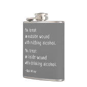 Nick Miller Funny Quote met alcohol Flask Heupfles (Links)