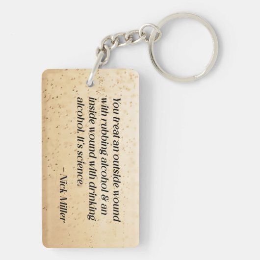 Nick Miller Quote 3/6 Sleutelhanger (achterkant)