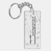 Nick Miller Quote 4/6 Sleutelhanger (Voorkant Links)