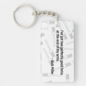 Nick Miller Quote 4/6 Sleutelhanger (Voorkant)