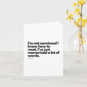 Nick Miller Quote Kaart (Gele Bloem)