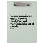 Nick Miller Quote Klembord (Voorkant)