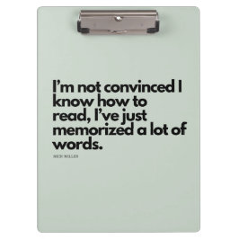 Nick Miller Quote Klembord