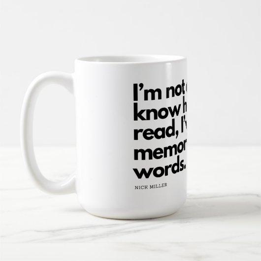 Nick Miller Quote Koffiemok (Links)