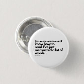 Nick Miller Quote Ronde Button 3,2 Cm (Voorkant /achterkant)