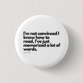 Nick Miller Quote Ronde Button 3,2 Cm (Voorkant)