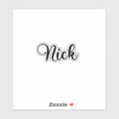 Nick Name - Handgeschreven kalligrafie Sticker (Vel)