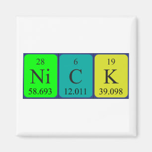 Nick periodiek table name magnet