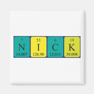 Nick periodiek table name magnet