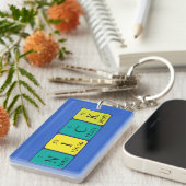 Nick periodieke lijstnaam die sleutelhanger (Voorkant Rechts)