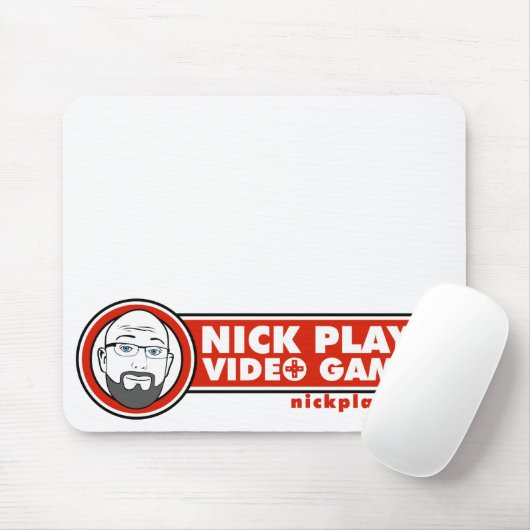 Nick Plays Video Games Mousepad Muismat (Met muis)