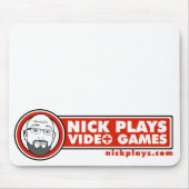 Nick Plays Video Games Mousepad Muismat (Voorkant)