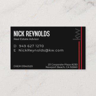 Nick Reynolds Visitekaartje