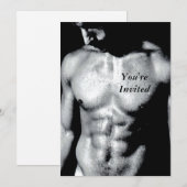 Nick Wet bw, je bent uitgenodigd Kaart (Voorkant / Achterkant)