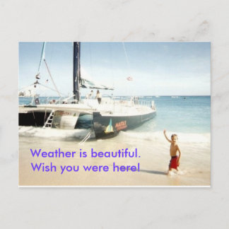 NickCatamaranWaikiki, Weer is mooi.Wish.. Briefkaart
