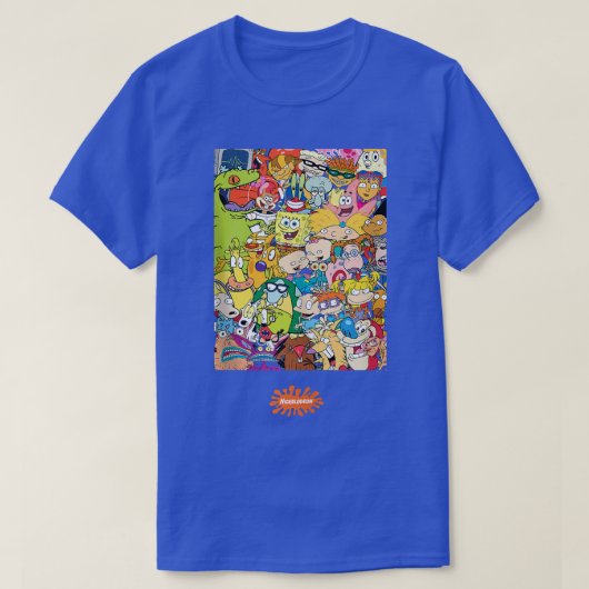 Nickelodeon Classic 90s-tekens T-shirt (Design voorkant)