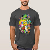 Nickelodeon Classic Characters Burstinghrough ee f T-shirt (Voorkant)
