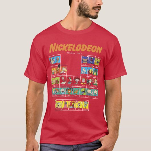 Nickelodeon Periodicable of Characters boy T-shirt (Voorkant)