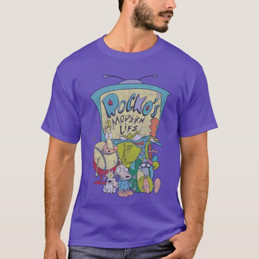 Nickelodeon Rockos Modern LifeV Cast retro T-shirt (Voorkant)