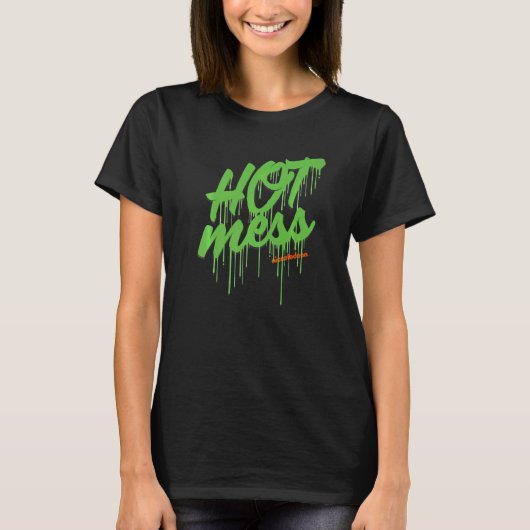 Nickelodeon Slime Hot Mess T-shirt (Voorkant)