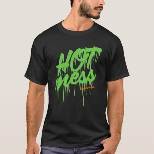 Nickelodeon Slime Hot Mess T-shirt (Voorkant)