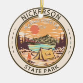 Nickerson State Park Massachusetts Badge Keramisch Ornament (Voorkant)