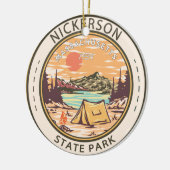 Nickerson State Park Massachusetts Badge Keramisch Ornament (Links)