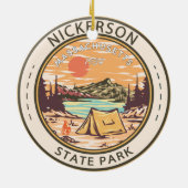 Nickerson State Park Massachusetts Badge Keramisch Ornament (Achterkant)