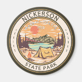 Nickerson State Park Massachusetts Badge Magneet (Voorkant)