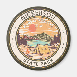 Nickerson State Park Massachusetts Badge Magneet