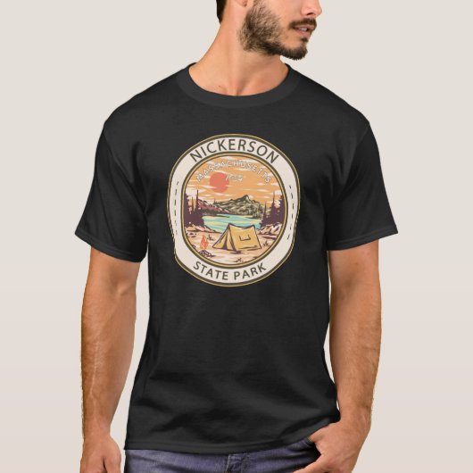 Nickerson State Park Massachusetts Badge T-shirt (Voorkant)