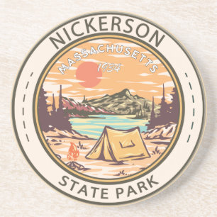 Nickerson State Park Massachusetts Badge Zandsteen Onderzetter
