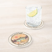 Nickerson State Park Massachusetts Badge Zandsteen Onderzetter (Zijkant)