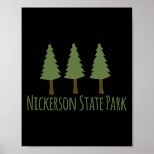 Nickerson State Park Rustic Kamperen Wandeltochten Poster