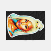 Nicki Minaj Sticker Fleece Deken (Voorkant (Horizontaal))