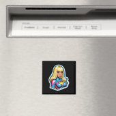 Nicki Minaj Superhero Sticker Magneet (Insitu (Vaatwasser))