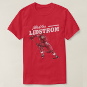 Nicklas Lidstrom Retro T-shirt (Design voorkant)