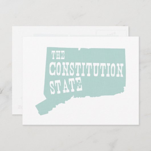 Nickname Connecticut State Briefkaart (Voorkant / Achterkant)