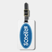 Nickname "Scooter" Bagagelabel (Voorkant verticaal)