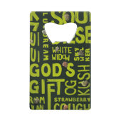 Nicknames Creditkaart Flessenopener (Achterkant)