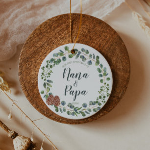 Nicknames First Xmas als grootouders Keramisch Ornament