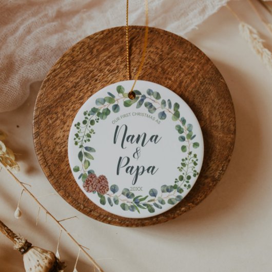  Nicknames First Xmas als grootouders Keramisch Ornament
