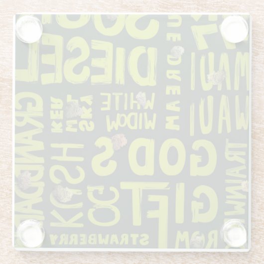 Nicknames Glazen Onderzetter (Achterkant)