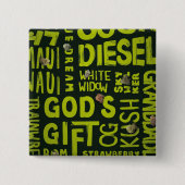 Nicknames Vierkante Button 5,1 Cm (Voorkant)