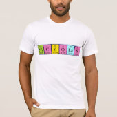 Nickolas periodiek lijstnaam shirt (Voorkant)