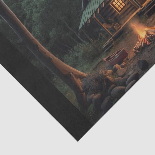 Nicks Cabin Tissuepapier (Detail)