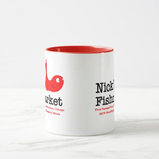 Nick's Fishmarket, Chicago en Rosement, Illinois Mok (Midden)